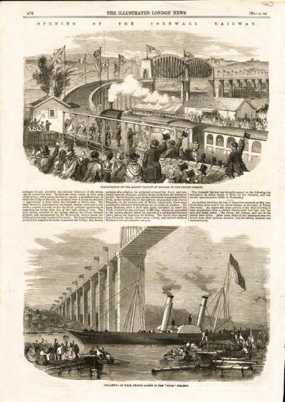 Opening of the Cornwall Railway 