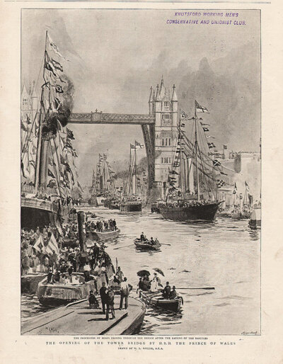 The Opening of the Tower Bridge by HRH The Prince of Wales