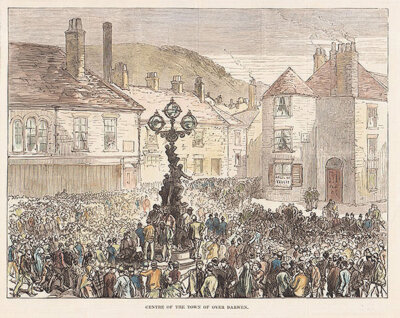 Centre of the town of Over Darwen 
