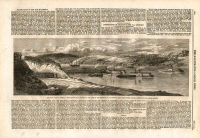 The Civil War in America : Embarkation of a portion of the army odf the Potomac at Alexandria near Washington