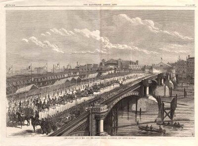 The Queen's visit to the City  :  Her Majesty opening Blackfriars New Bridge