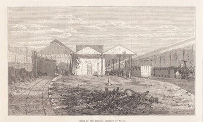 Scene of the Railway Accident at Wigan
