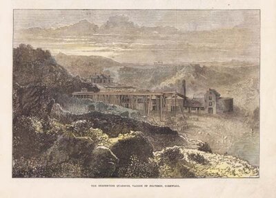 The Serpentine Quarries Valley of Poltesco Cornwall
