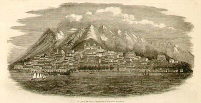 St Jago De Cuba sketched from the harbour