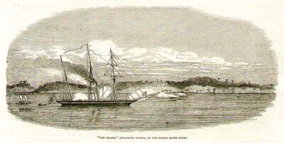 The Teazer attacking Medina on the Sierra Leone River