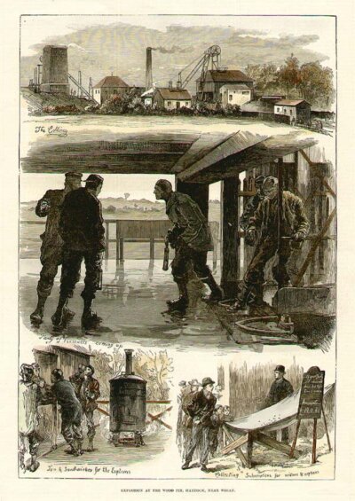 Explosion at the Wood Pit Haydock near Wigan