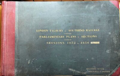 London, Tilbury & Southend Railway parliamentary plans & sections sessions 1852 & 1856 (View the 13 maps) 