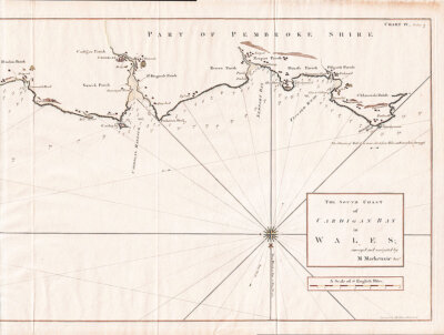 Murdoch Mackenzie - The South Coast of Cardigan Bay in Wales..... 