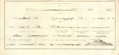'Trois Vues des Isles de l'Amiraut�'.  - The Admiralty Islands 