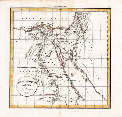 Aegypti Antiquae Tabula a F Delamarche