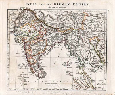 India and the Birman Empire with part of China