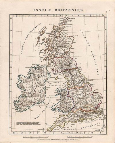 Insulae Britannicae  -  Aaron Arrowsmith