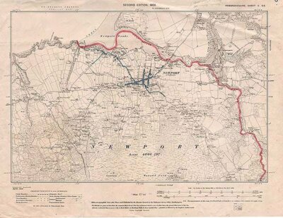 Ordnance Survey Map  -  Newport Area