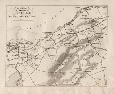 Map to Illustrate the Battles of Pinkie 1547 and Prestonpans 1745