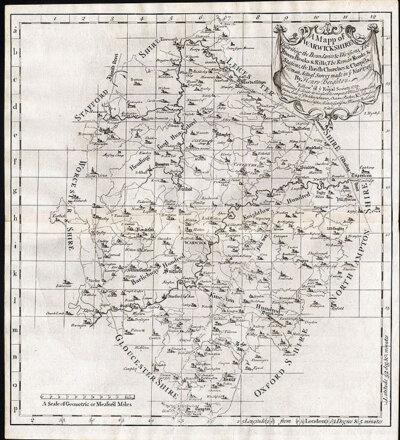 A Mapp of Warwickshire - Henry Beighton
