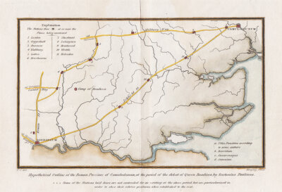 Hypothetical Outline of the Roman Province of Camulodunum
