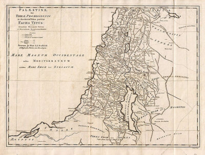 Palaestinae Sive Terrae Promissionis in duodecim Tribus partitae Facies Vetus: Secundum Monumenta Veterum et Observationes Recentiorum Digesta