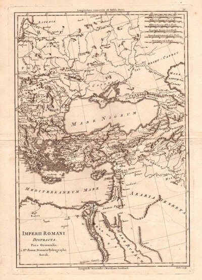 Rigobert Bonne  -  Imperii Romani Distracta pars Orientalis