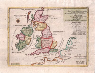 Les Isles Britanniques ou Sont les Royames D'Angleterre D'Escosse et D'Irlande