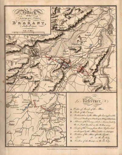 Attack of the enemy lines in Brabant July 17th 1705