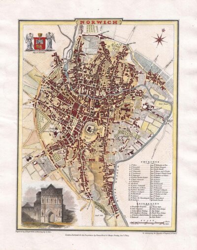 Town Plan Norwich - Cole and Roper.