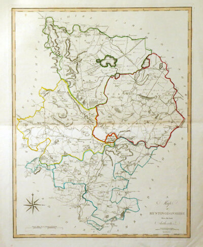 A Map of Huntingdon from the best Authorities  -  J Cary  
