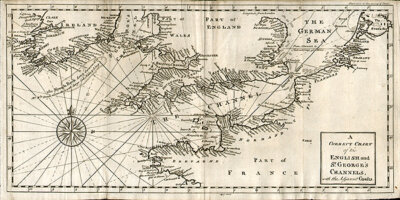 A Correct Chart of the English and St George's Channel with the adjacent Coasts