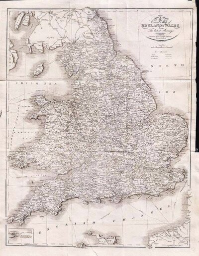 Correct Map of England & Wales from the latest surveys 