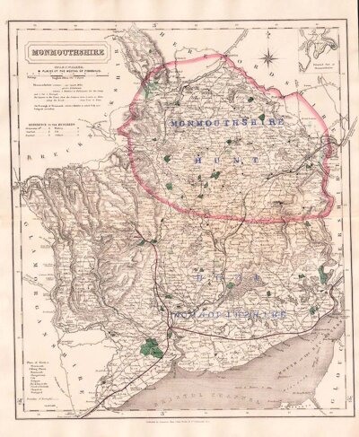 Hobson's Fox Hunting Map