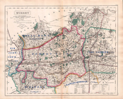 Hobson's Fox Hunting Map