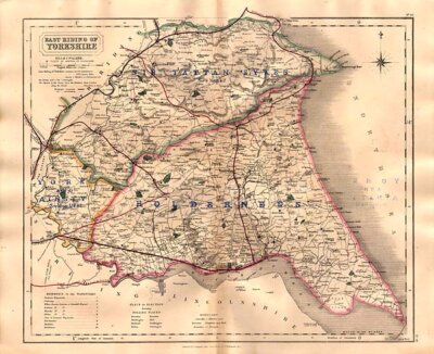 Hobson's Fox Hunting Map