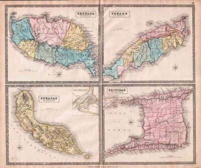 Grenada to Britain  Curacao to Holland Trinidad to Britain and Tobago to Britain  -  George Philip