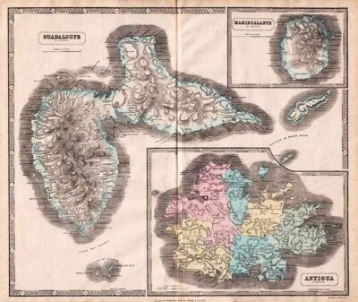 Guadaloupe to France Mariegalante to France0 and Antigua to Britain  -  George Philip