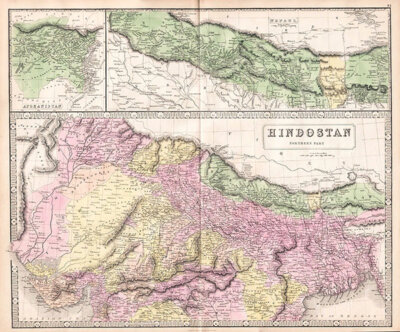 Hindostan Northern Part - George Philip & Son Liverpool  