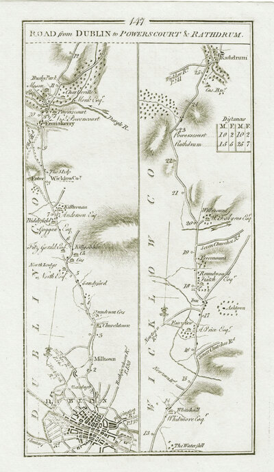 George Taylor and Andrew Skinner - Road from Dublin to Powerscourt & Rathdrum