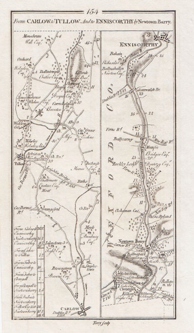George Taylor and Andrew Skinner - Road from Carlow to Tullow and to Enniscorthy by Newtown Barry