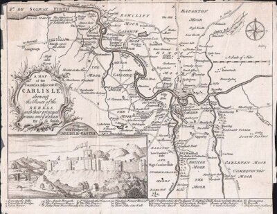 Carlisle shewing the Route of the Rebels