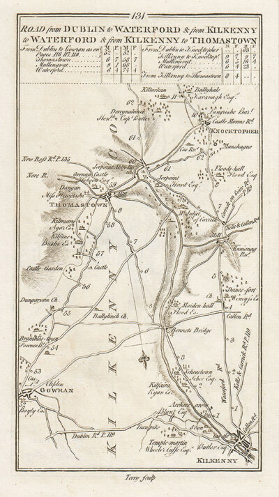 Road maps of Leinster