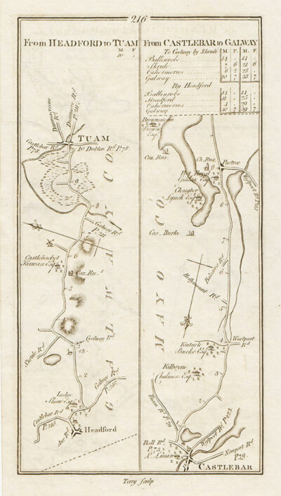 George Taylor and Andrew Skinner - The Road from Headford to Tuam and commencement of the road from Castlebar to Galway