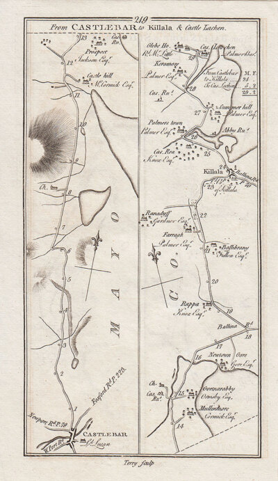 George Taylor and Andrew Skinner - Road from Castlebar to Killala and Castle Lachen