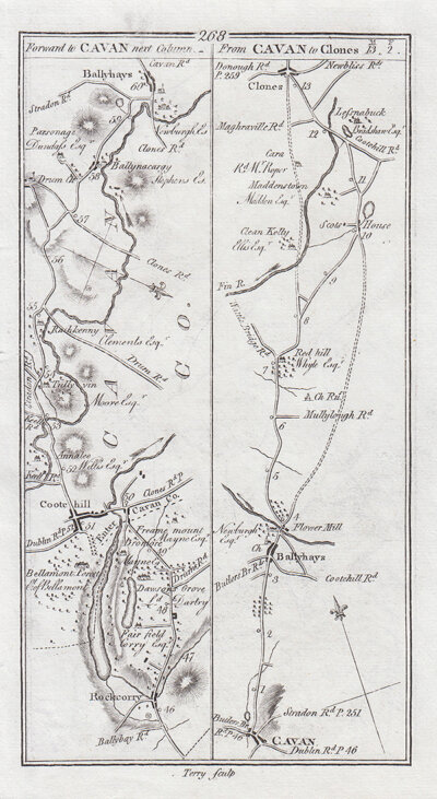 George Taylor and Andrew Skinner - Road from Rockcorry to Ballyhays and the road from Cavan to Clones