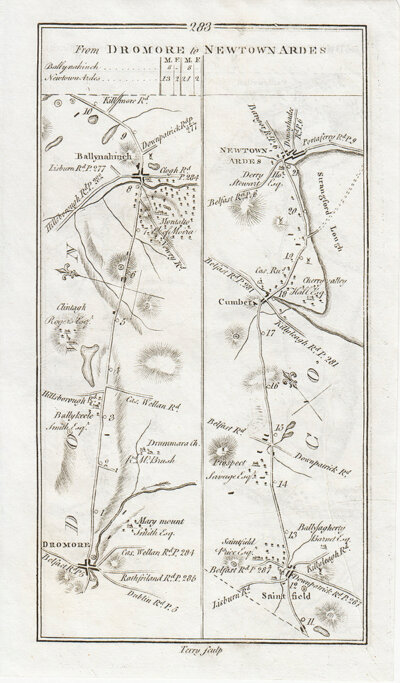George Taylor and Andrew Skinner - Road from Dromore to Newtown Ardes