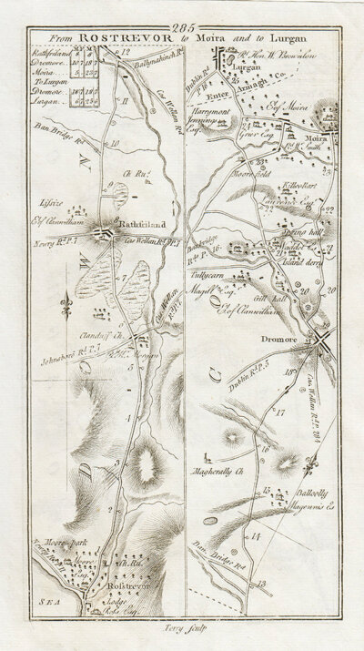 George Taylor and Andrew Skinner - Road from Rostrevor to Moira and to Lurgan
