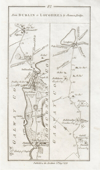 George Taylor and Andrew Skinner - Completion of the road from Dublin to Loughrea by Shannon Bridge 