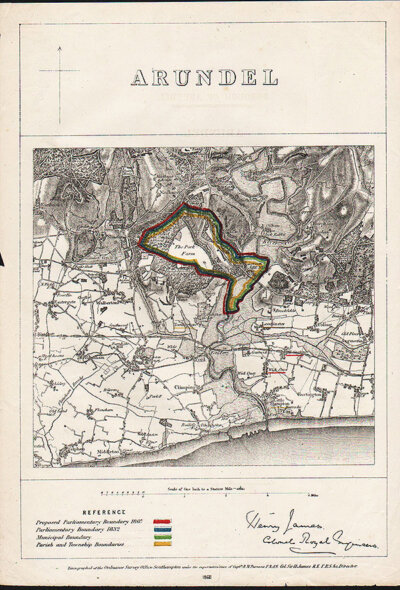 Arundel Parliamentary Boundary 1868