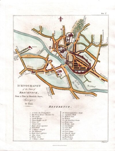 Ichonography of the Town of Brecknock...