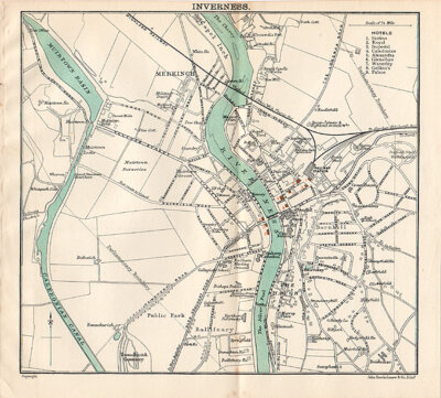 Inverness  -  John Bartholomew