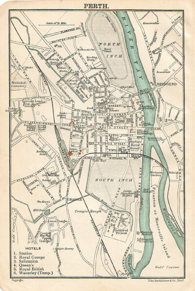 Perth  -  John Bartholomew