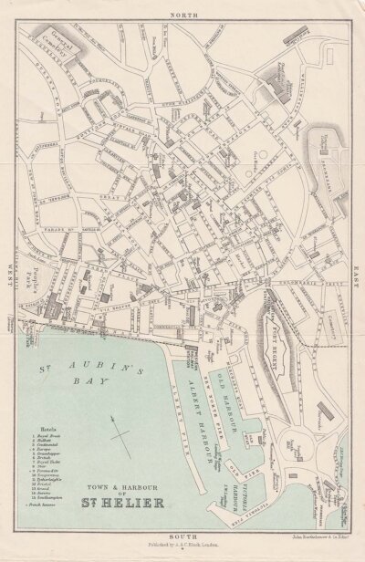 Town and Harbour of St Helier