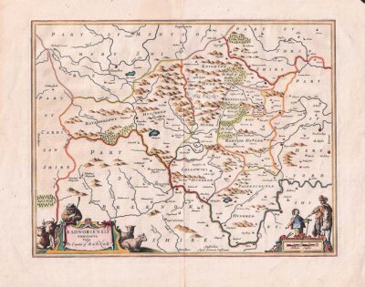 Radnoriensis Comitatus vulgo The Countie of Radnor  -  Jan Jansson 1588-1664 